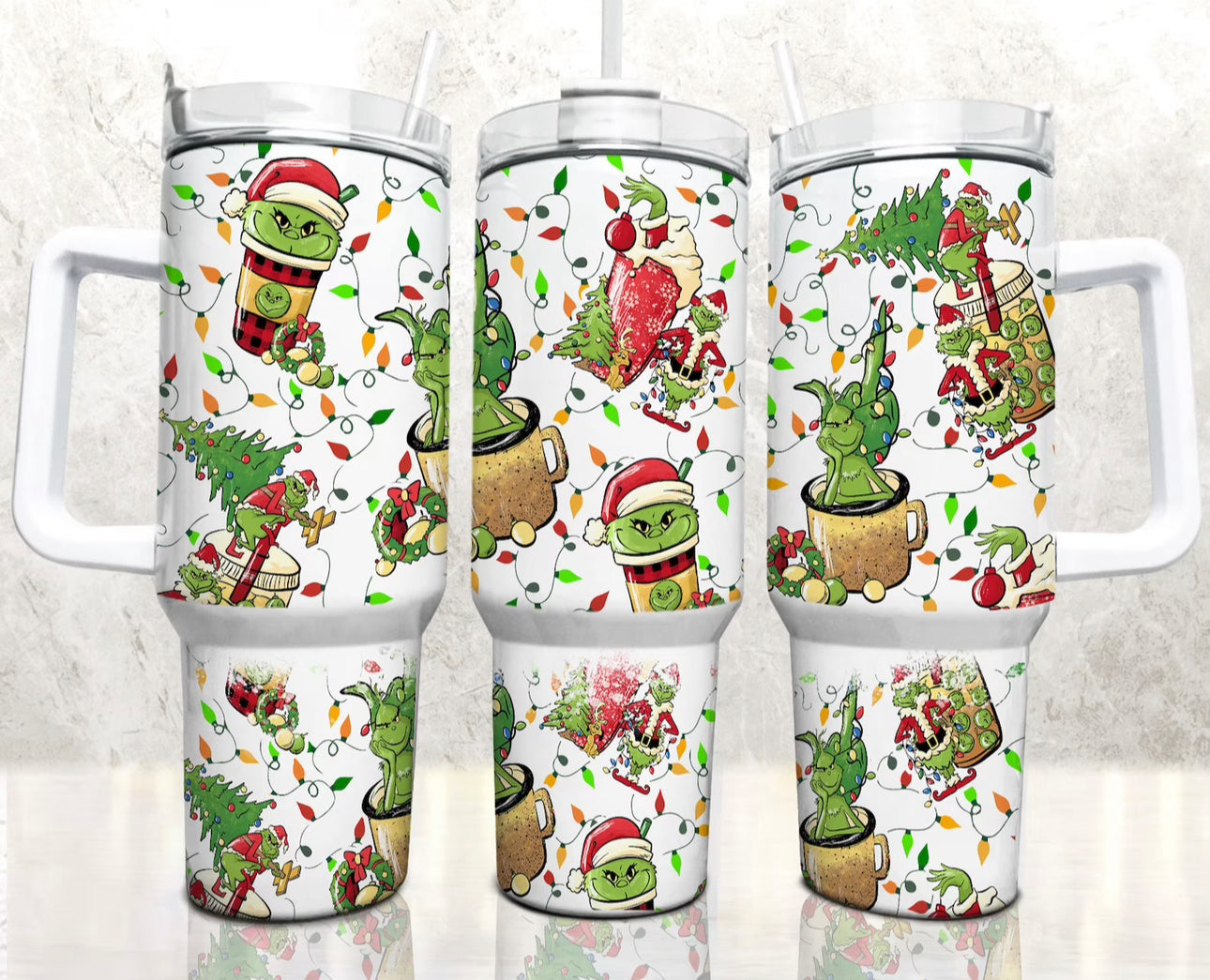 All Things Green 40oz Tumbler Preorder 4 wk tat