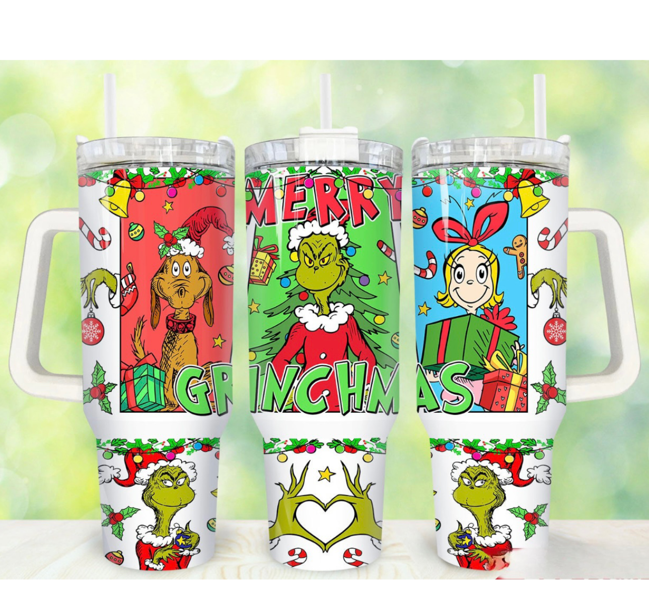 Green Heart 40 oz Tumbler Preorder 4 wk tat