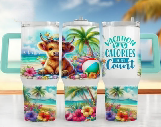 Vacation 40 oz Tumbler Preorder 4 wk tat