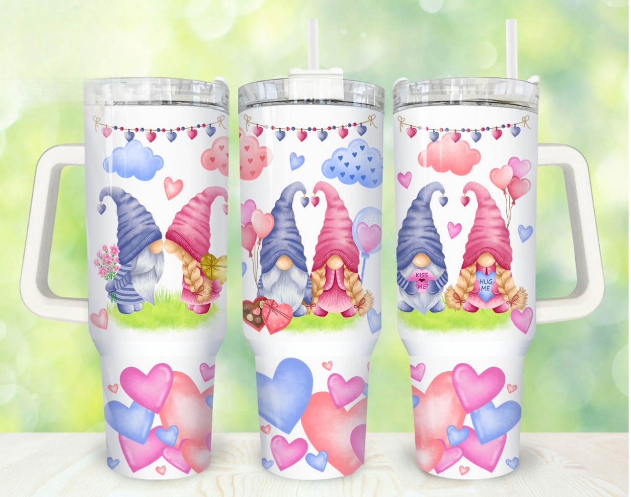 So Much Gnome Love 40 oz Tumbler Preorder 4 wk tat