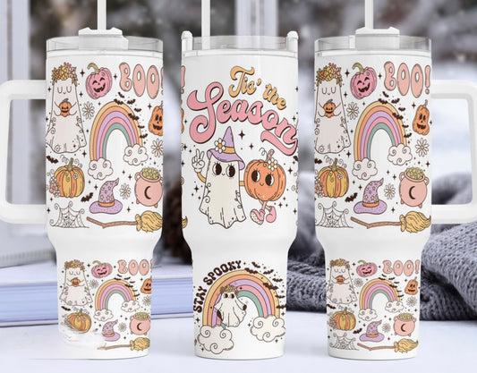 Halloween Tis The Season 40oz Tumbler Preorder 4 wk tat