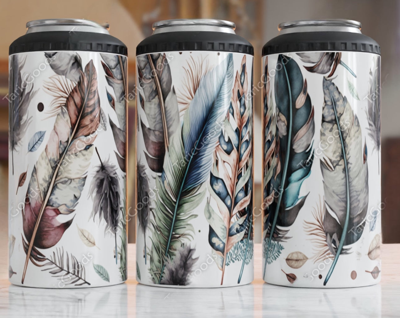 Feathers CAN COOLER