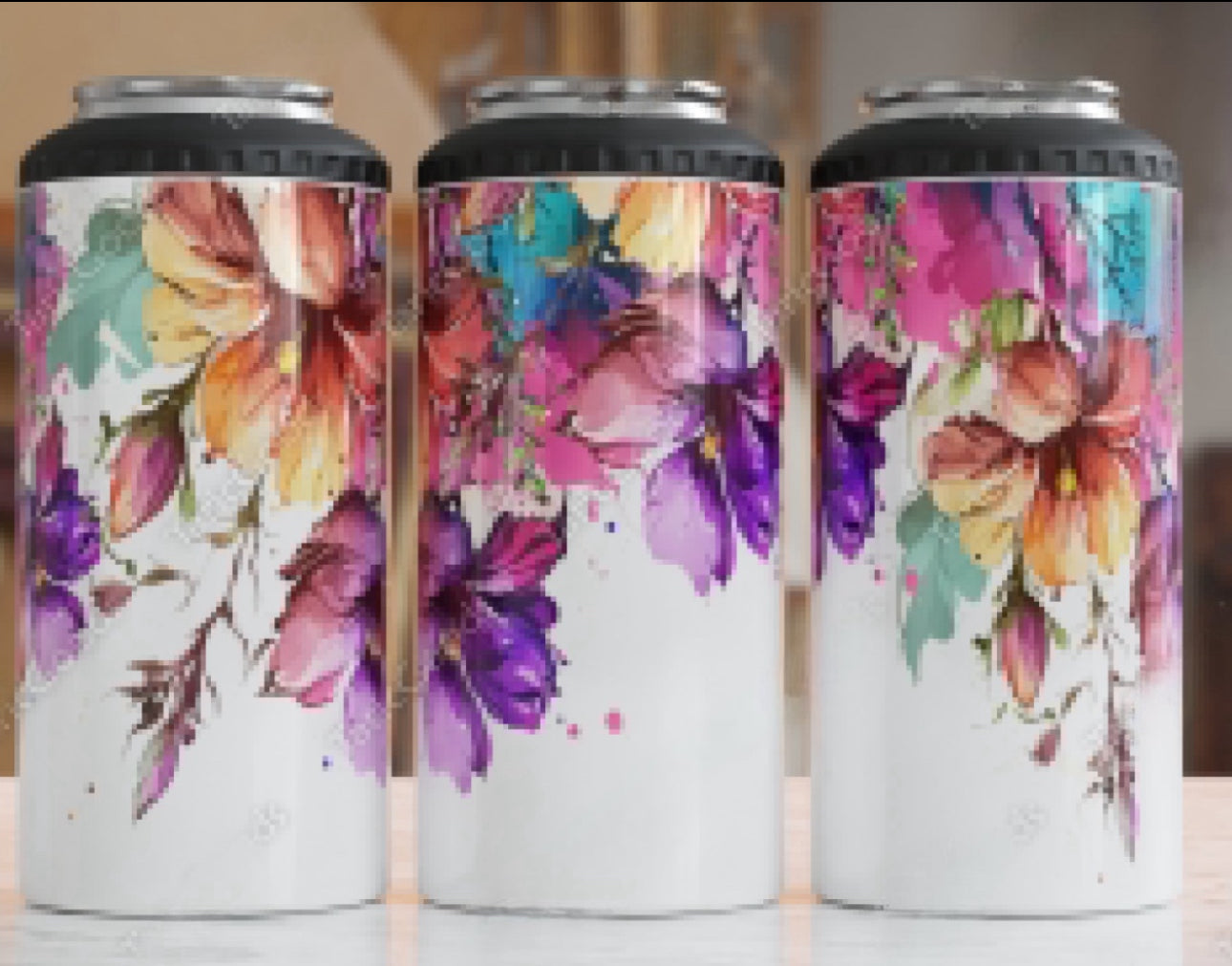 Tropical Floral CAN COOLER