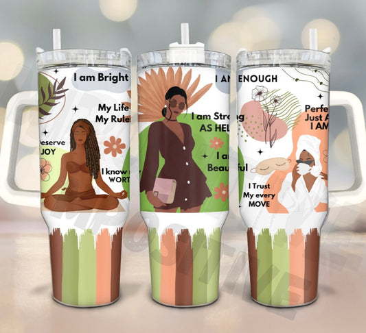 Black Girl Magic 40 oz Tumbler Preorder 4 wk tat