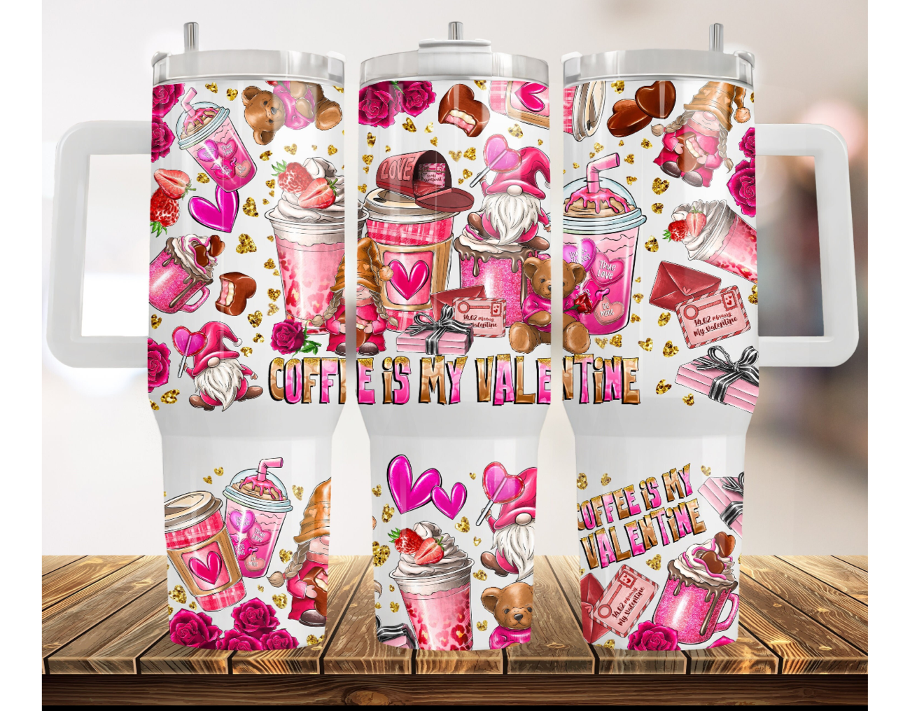 Coffee is my Valentine 40 oz Tumbler Preorder 4 wk tat