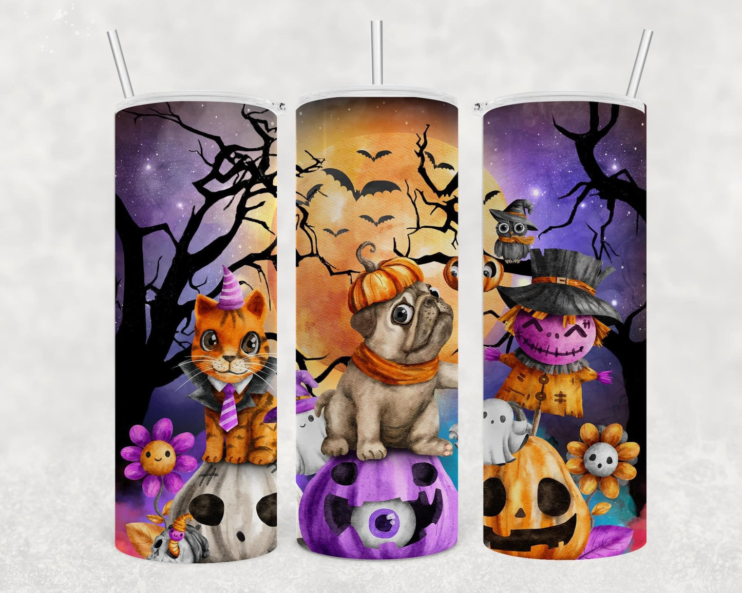 Puppies and Pumkins Tumbler