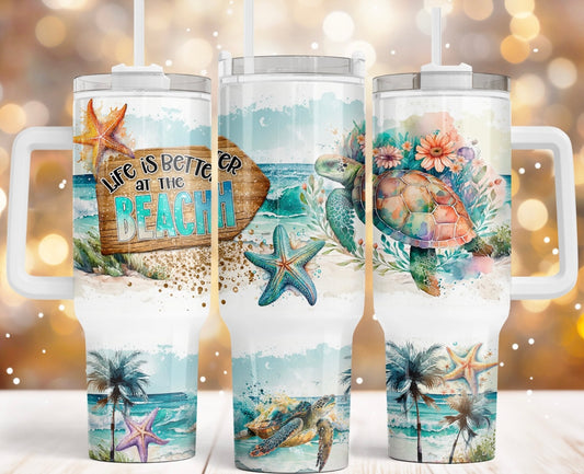 Life Is Better 40 oz Tumbler Preorder 4 wk tat