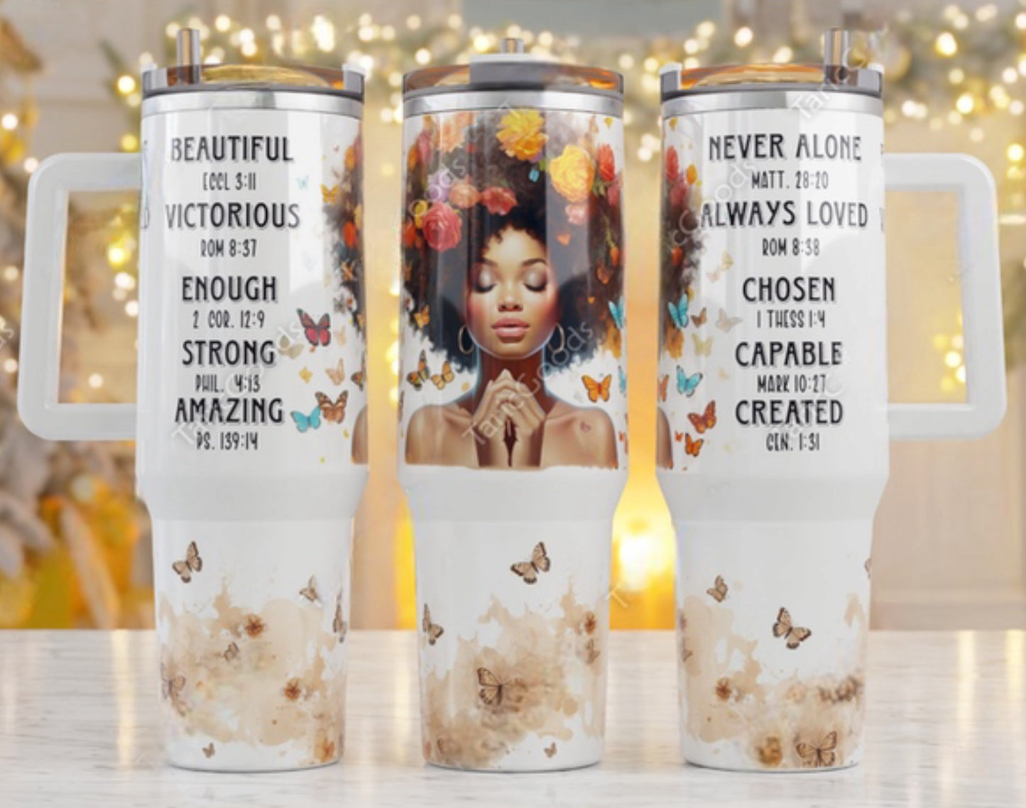 Never Alone 40 oz Tumbler Preorder 4 wk tat