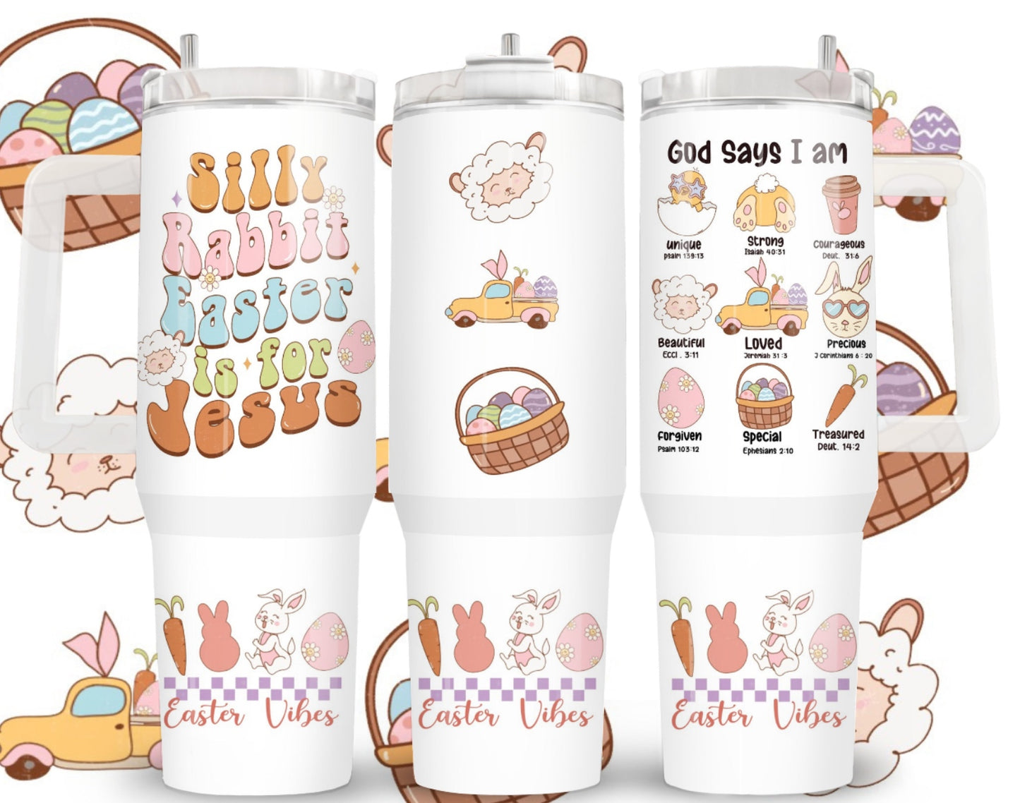 Silly Rabbit 40 oz Tumbler Preorder 4 wk tat