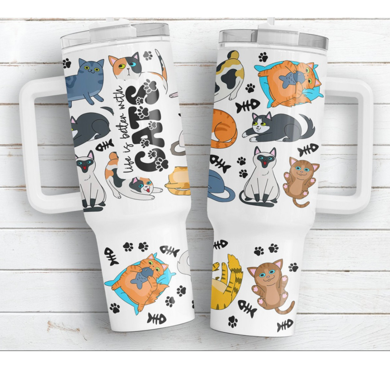 Cats 40 oz Tumbler Preorder 4 wk tat