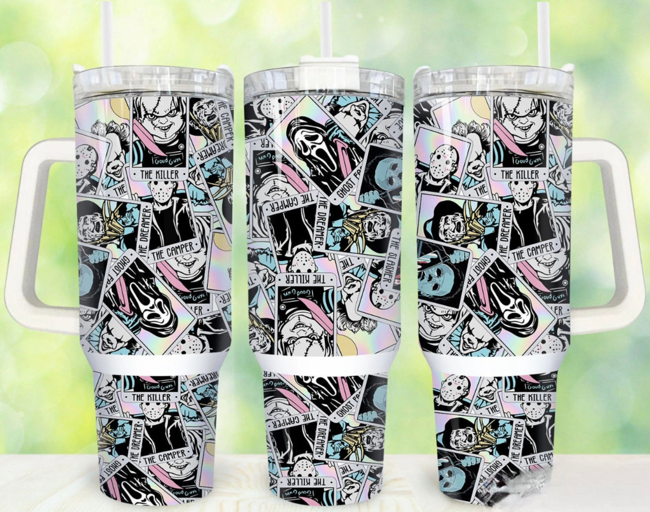 Horror Tarot Tumbler Preorder 4 wk tat