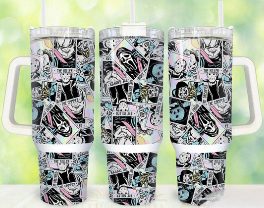 Horror Tarot Tumbler Preorder 4 wk tat