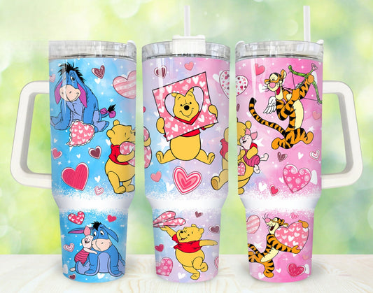 Pooh Love 40 oz Tumbler Preorder 4 wk tat