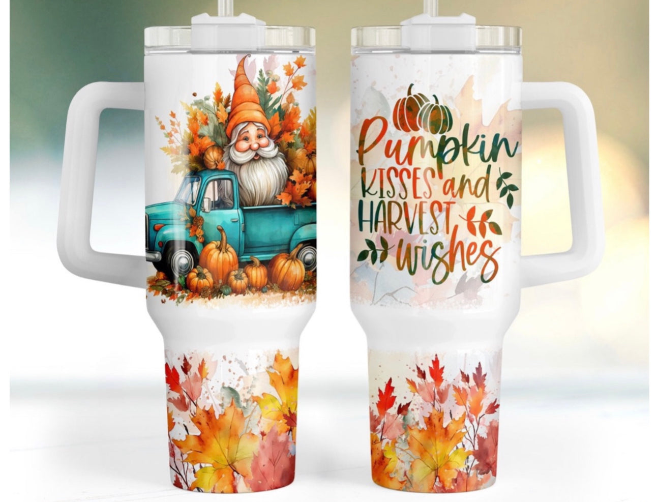 Pumkin Kisses 40 oz Tumbler Preorder 4 wk tat