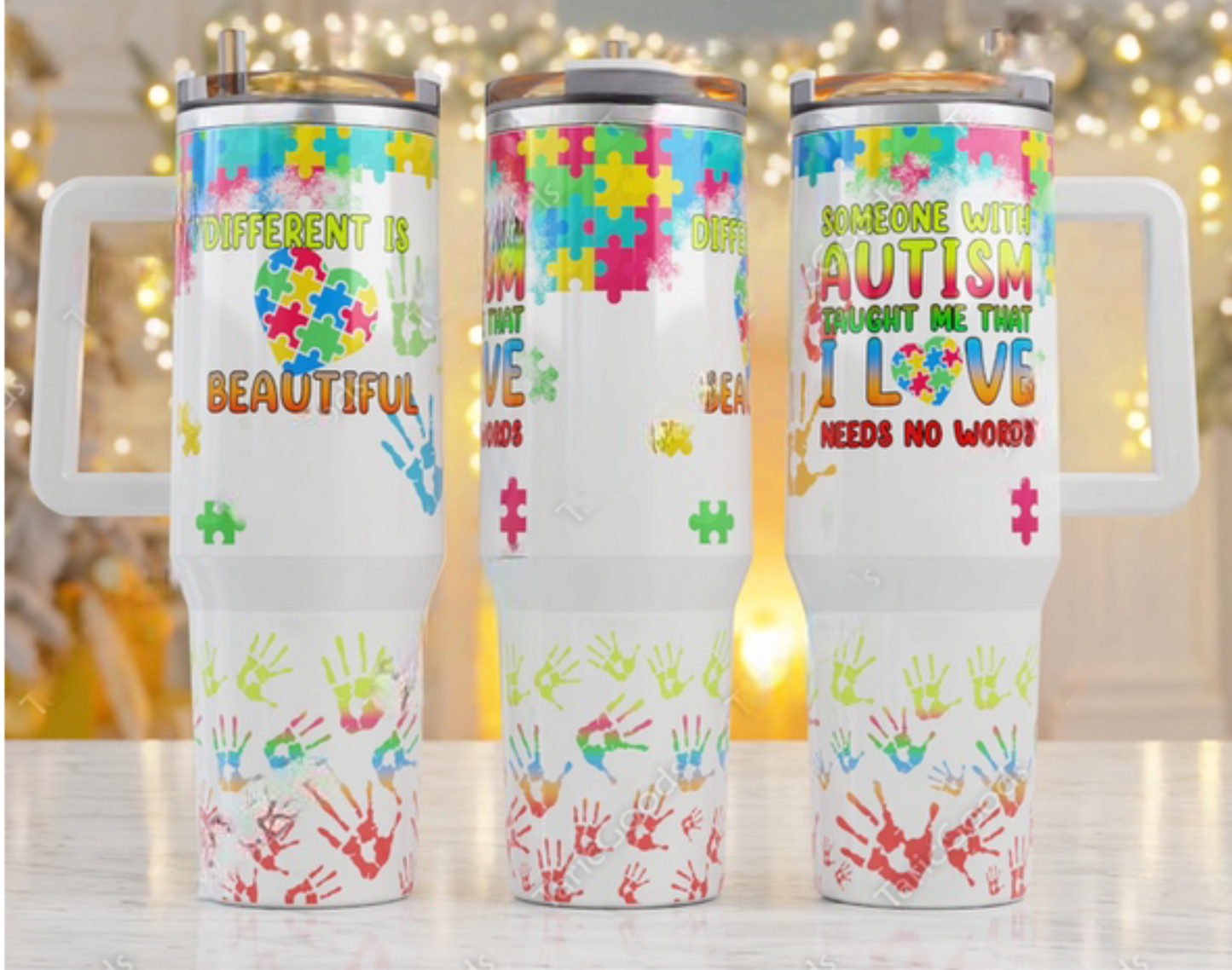 Different Is Beautiful 40 oz Tumbler Preorder 4 wk tat