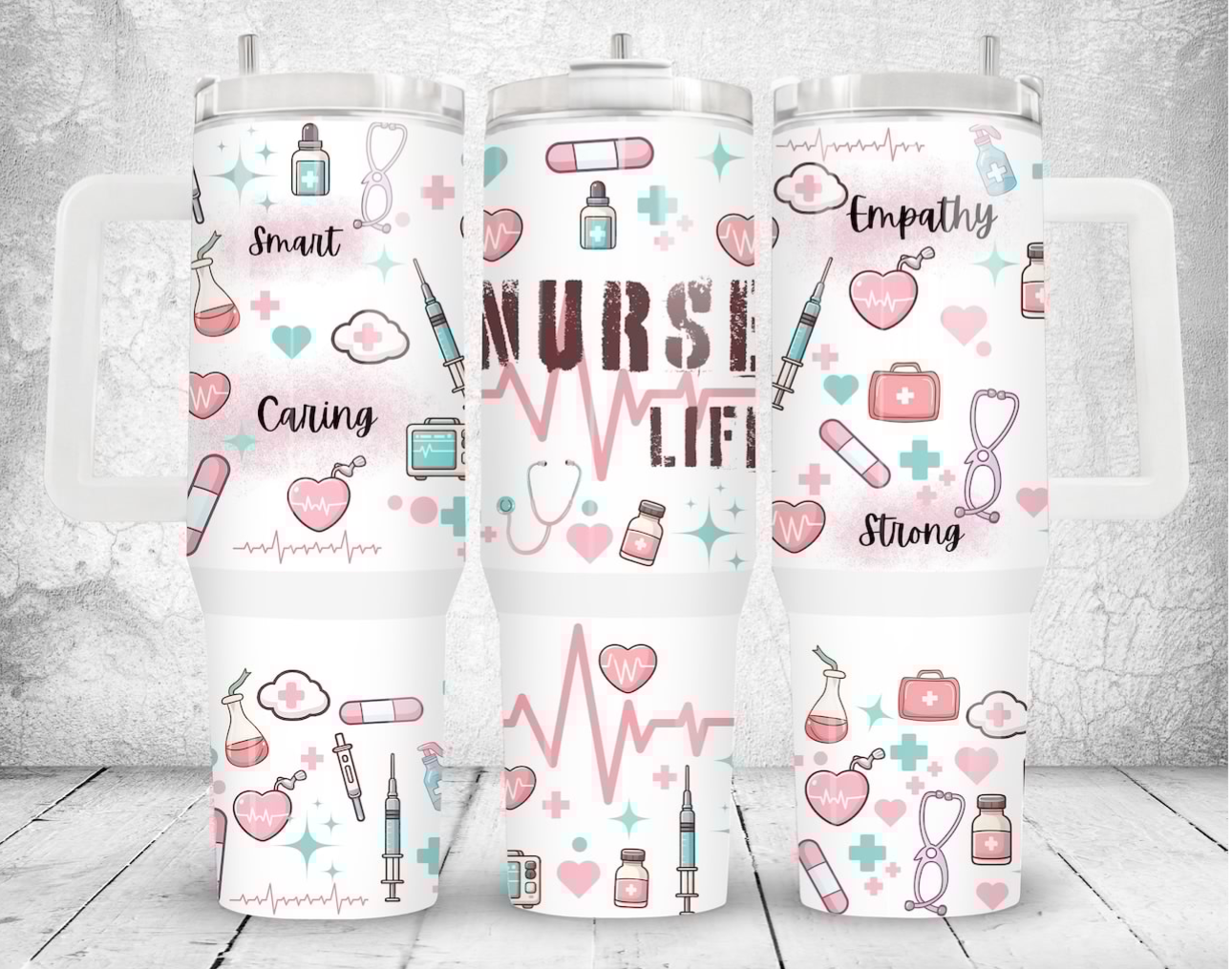 Nurse Life 40 oz Tumbler Preorder 4 wk tat