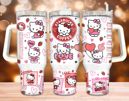 Hello Love 40 oz Tumbler Preorder 4 wk tat