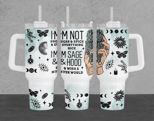 Sage & Hood 40 oz Tumbler Preorder 4 wk tat