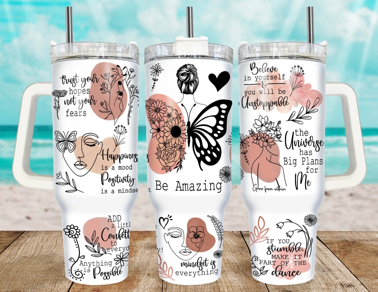 Be Amazing 40 oz Tumbler Preorder 4 wk tat