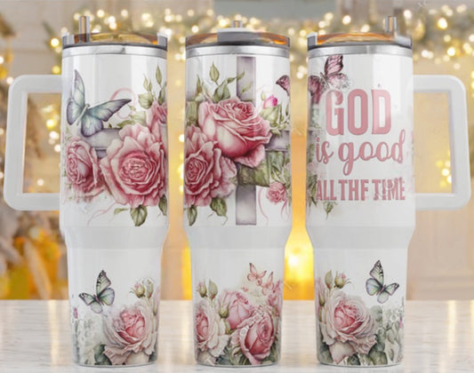 God Is 40 oz Tumbler Preorder 4 wk tat