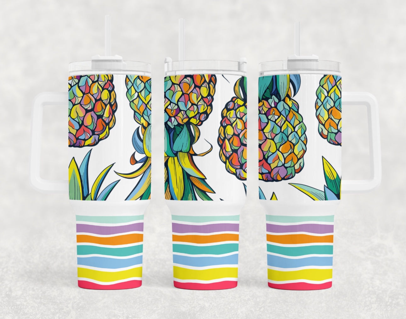 Pineapple 40oz Tumbler Preorder 4 wk tat