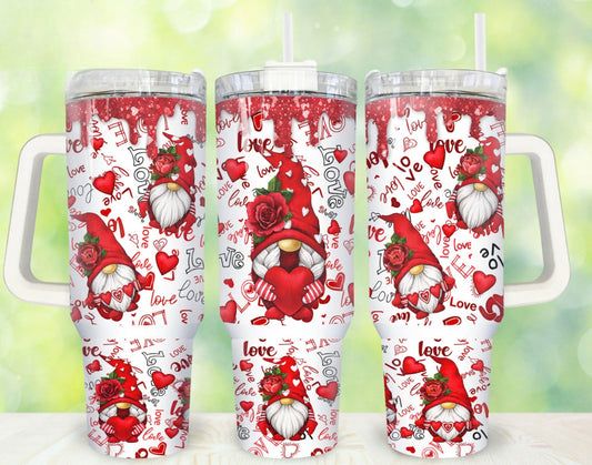 Heart Gnome Coffee 40 oz Tumbler Preorder 4 wk tat