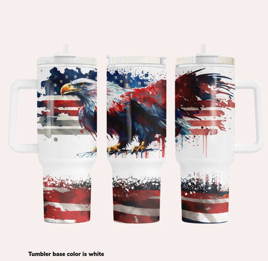 Eagle Soar 40 oz Tumbler Preorder 4 wk tat