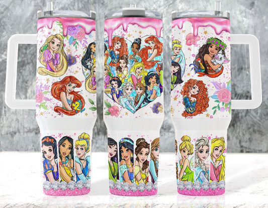 Princess Heart 40 oz Tumbler Preorder 4 wk tat