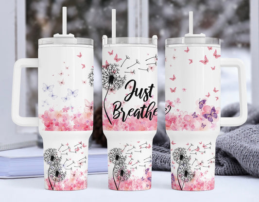 Breathe 40 oz Tumbler Preorder 4 wk tat