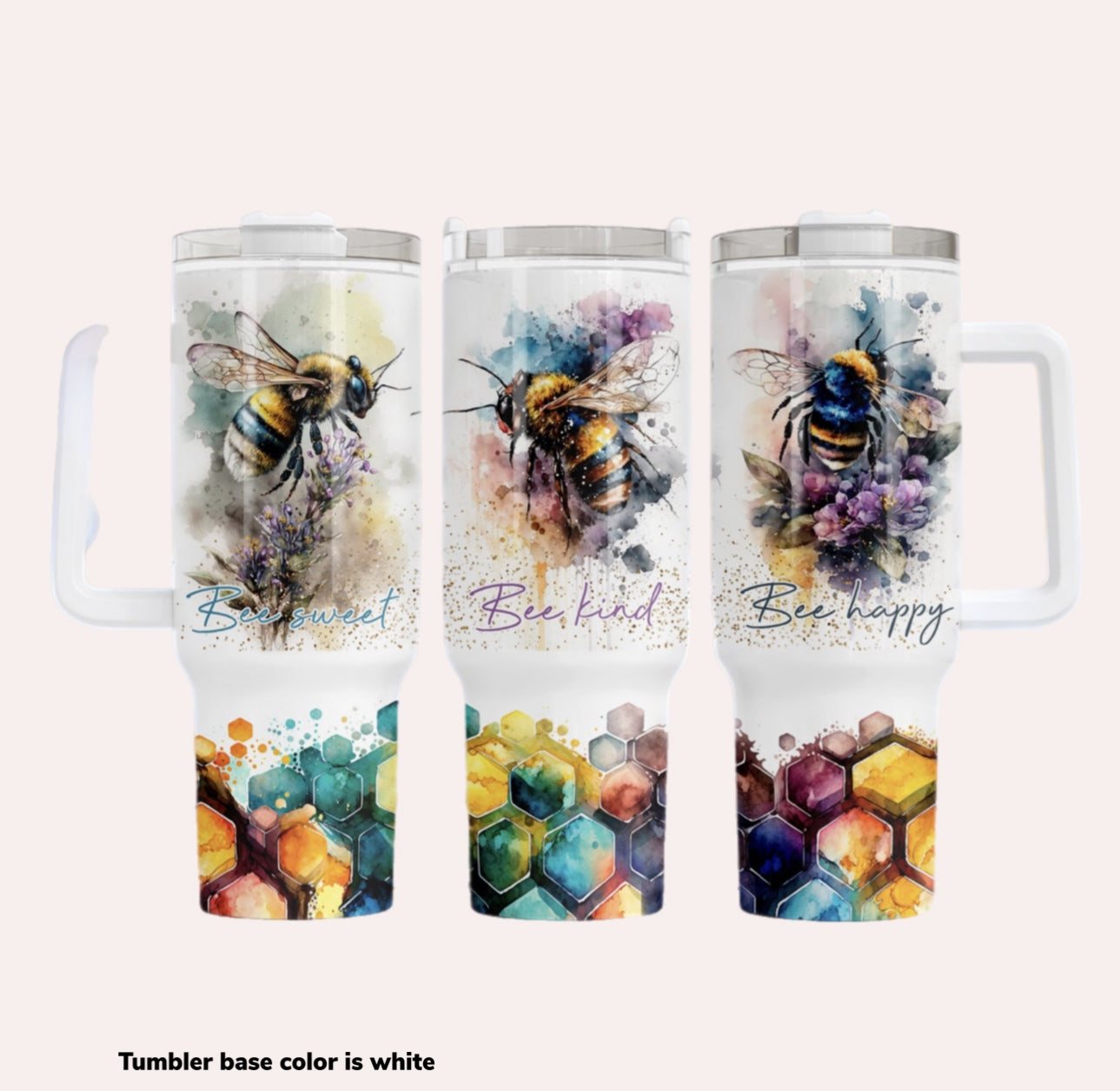 Bee Kind 40 oz Tumbler Preorder 4 wk tat