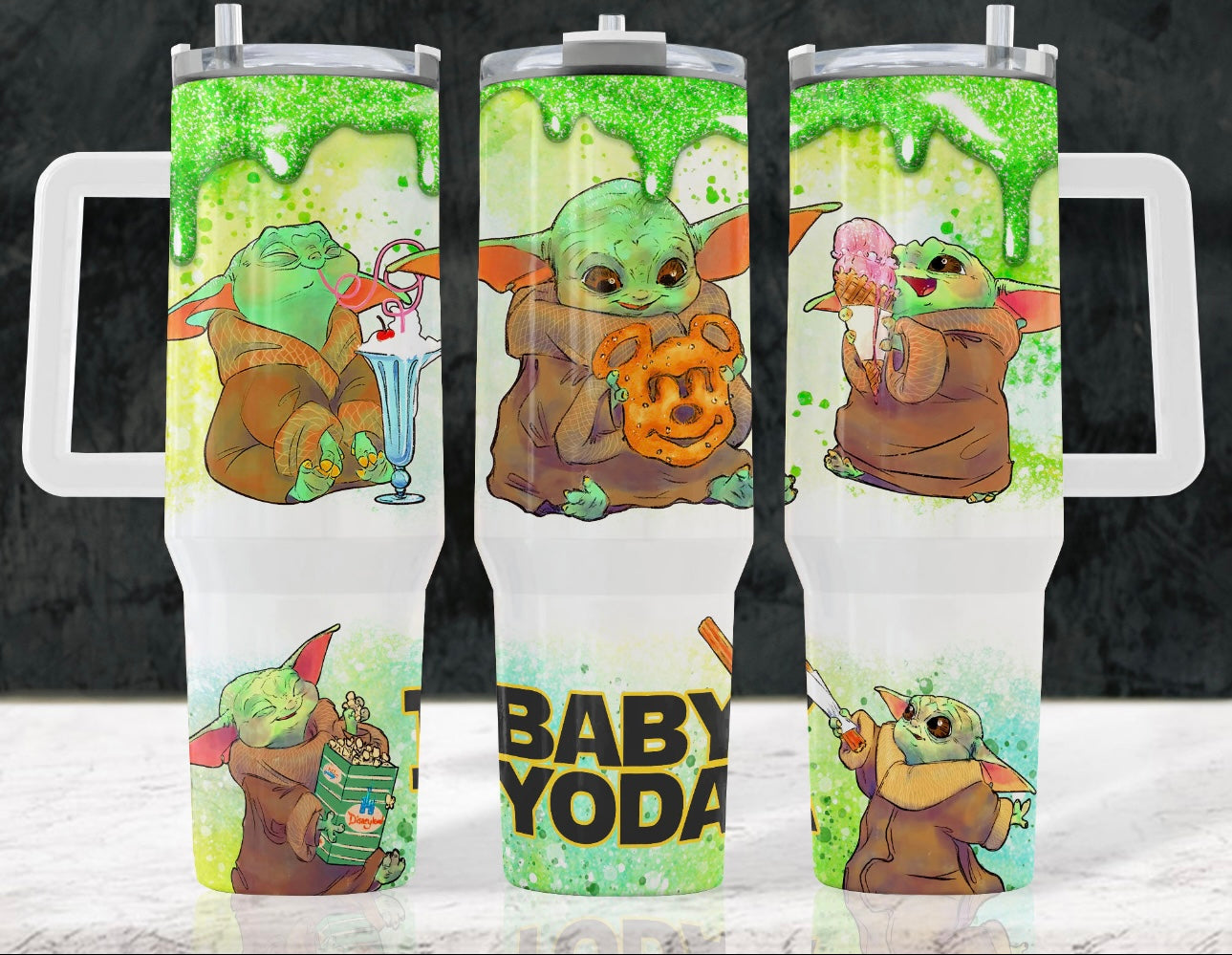 Baby Green Guy 40 oz Tumbler Preorder 4 wk tat