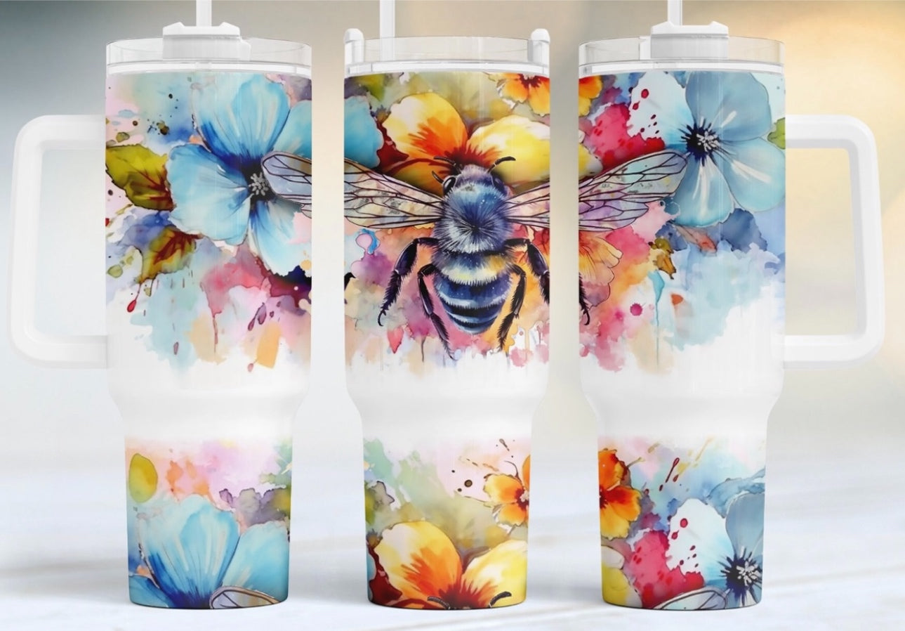 Colorful Bumble 40 oz Tumbler Preorder 4 wk tat