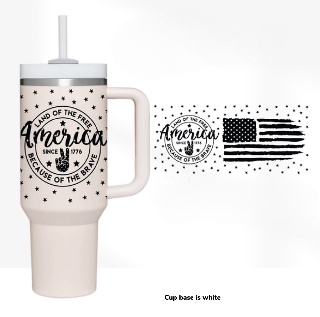 America 40 oz Tumbler Preorder 4 wk tat