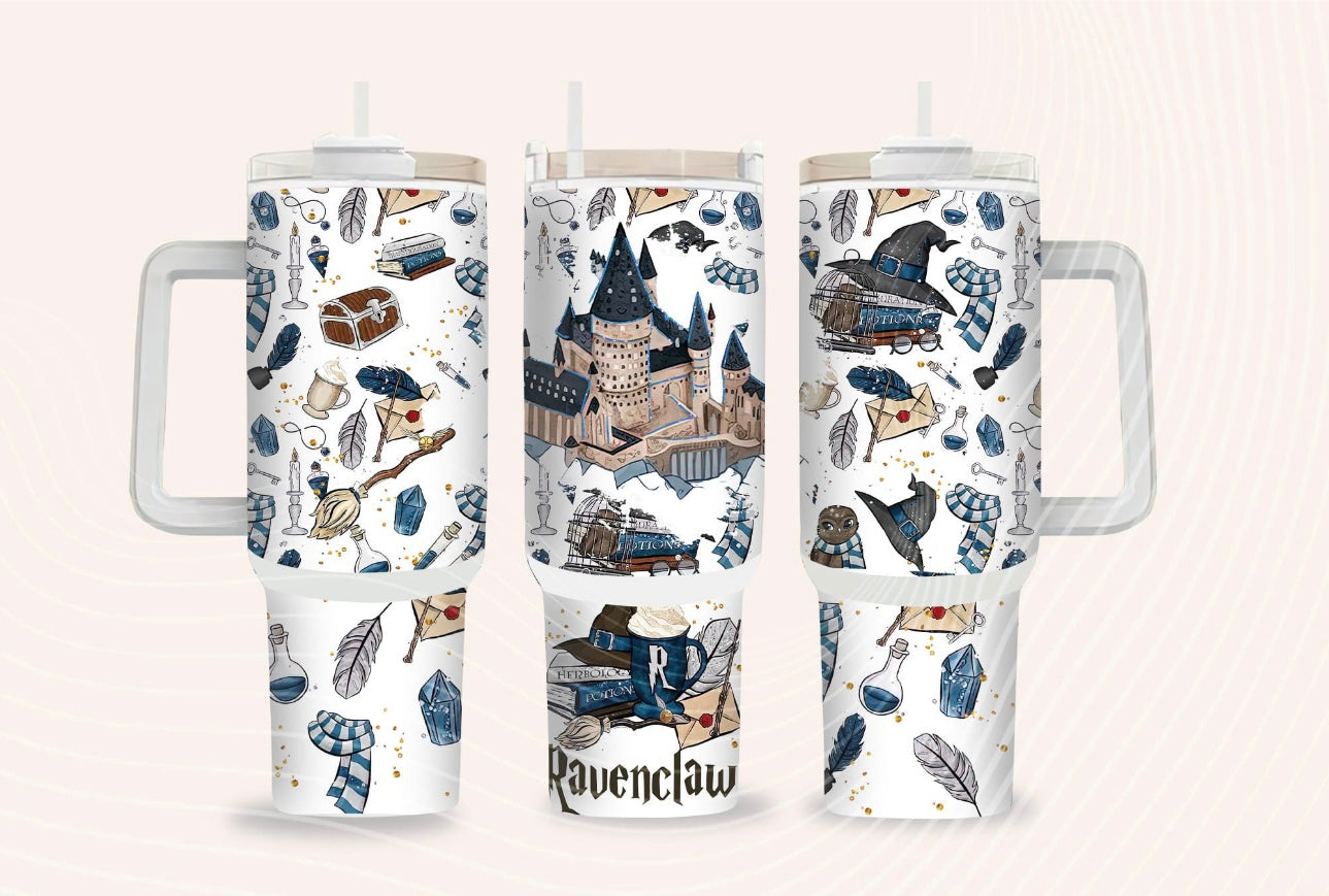 Blue House 40 oz Tumbler Preorder 4 wk tat