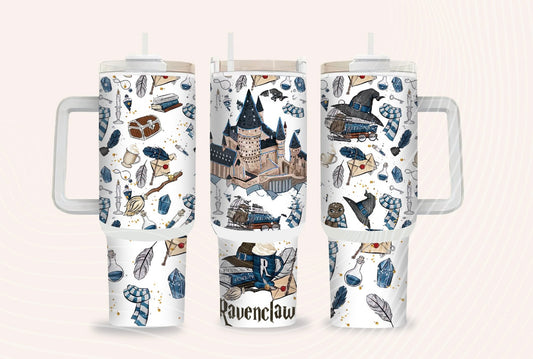 Blue House 40 oz Tumbler Preorder 4 wk tat