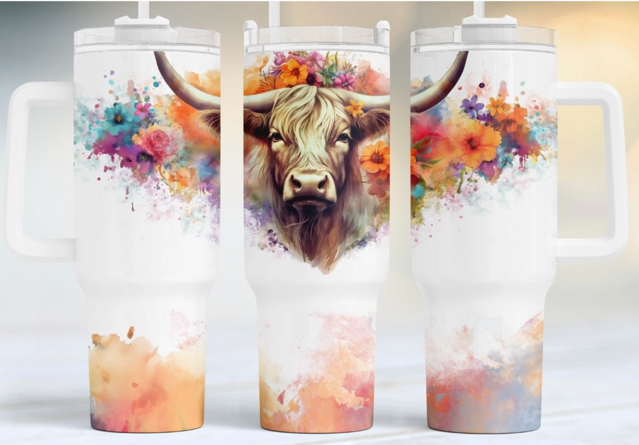 Bull 40 oz Tumbler Preorder 4 wk tat