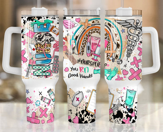 Nurse  40 oz Tumbler Preorder 4 wk tat