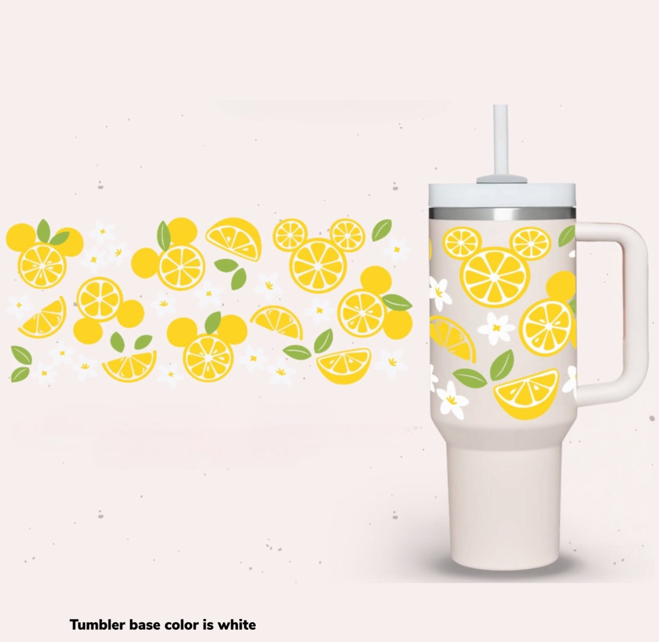 Lemon Mouse 40 oz Tumbler Preorder 4 wk tat