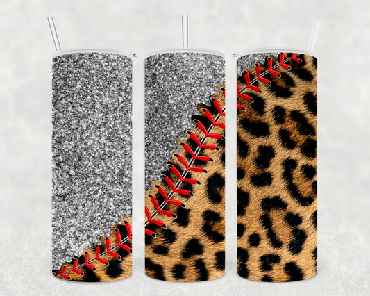 Glitter Leopard Tumbler