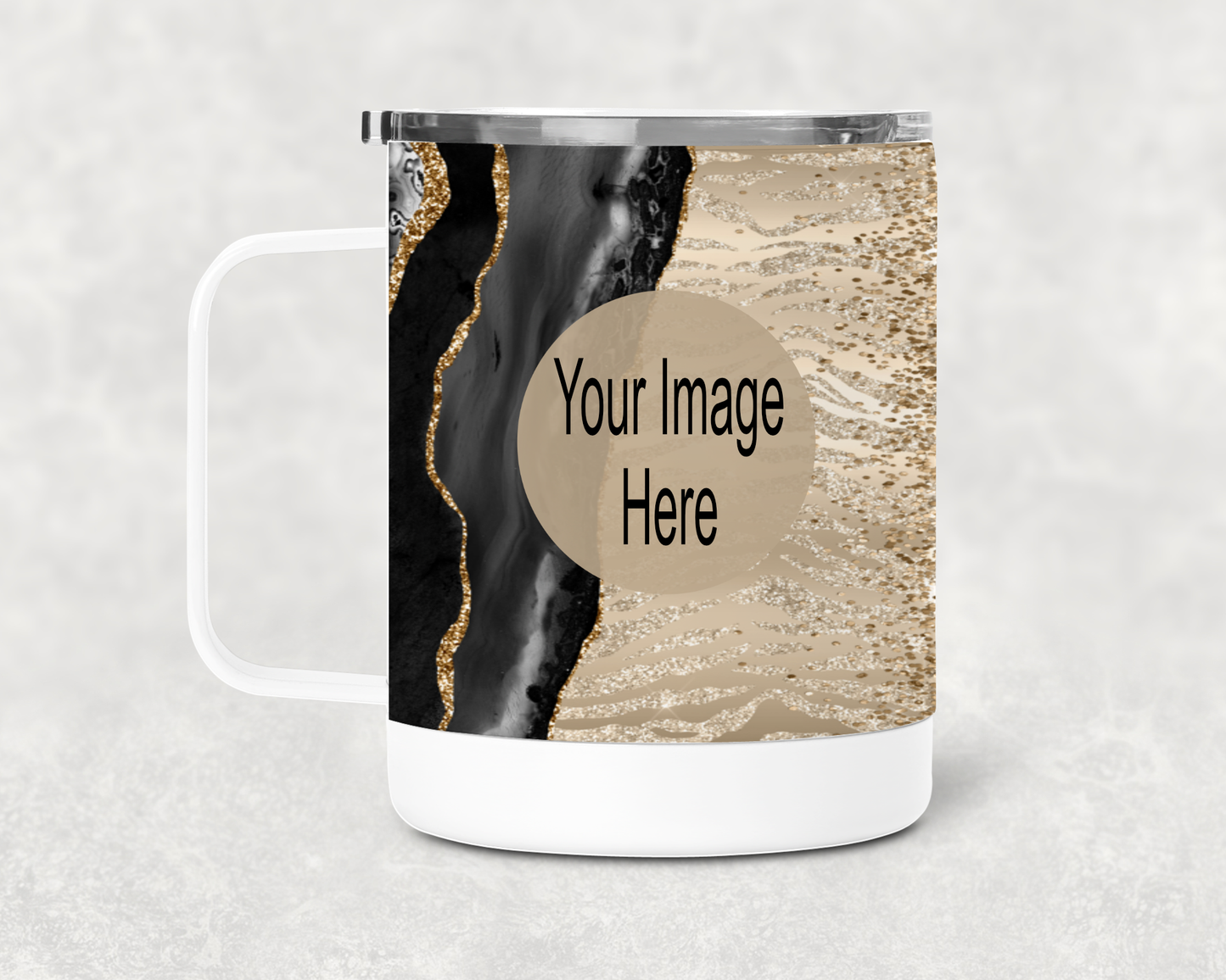 Black and Gold Insulated Mug