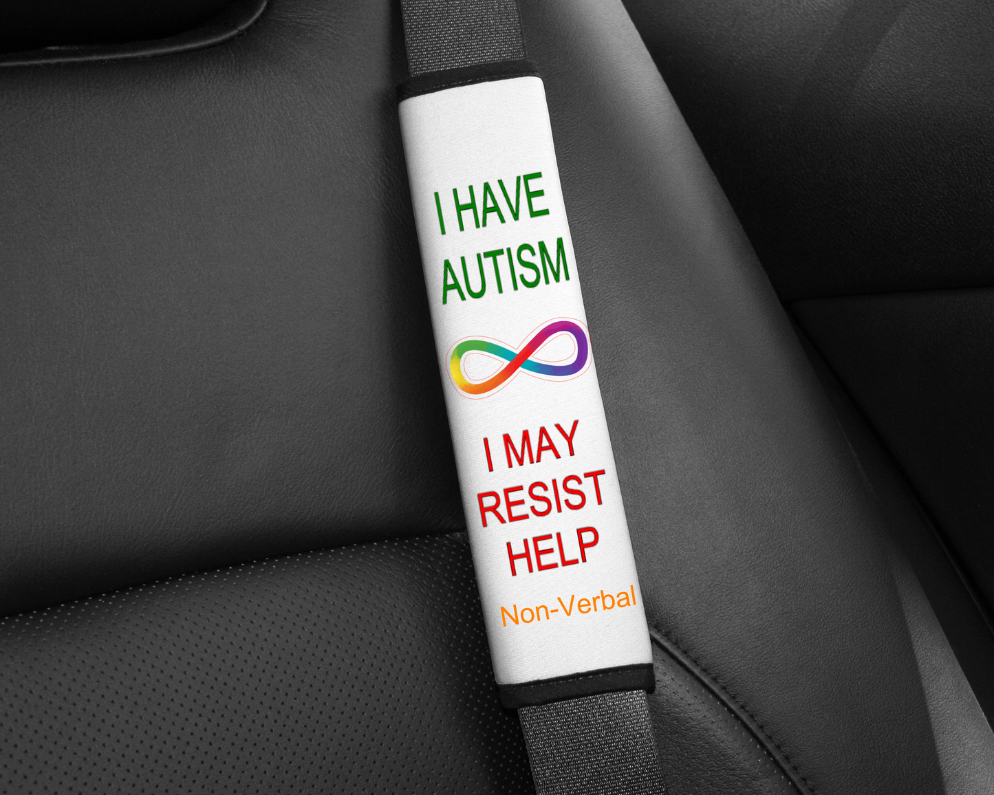 Autism Nonverbal Seatbelt Cover