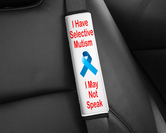 Selective Mutism Seatbelt Cover