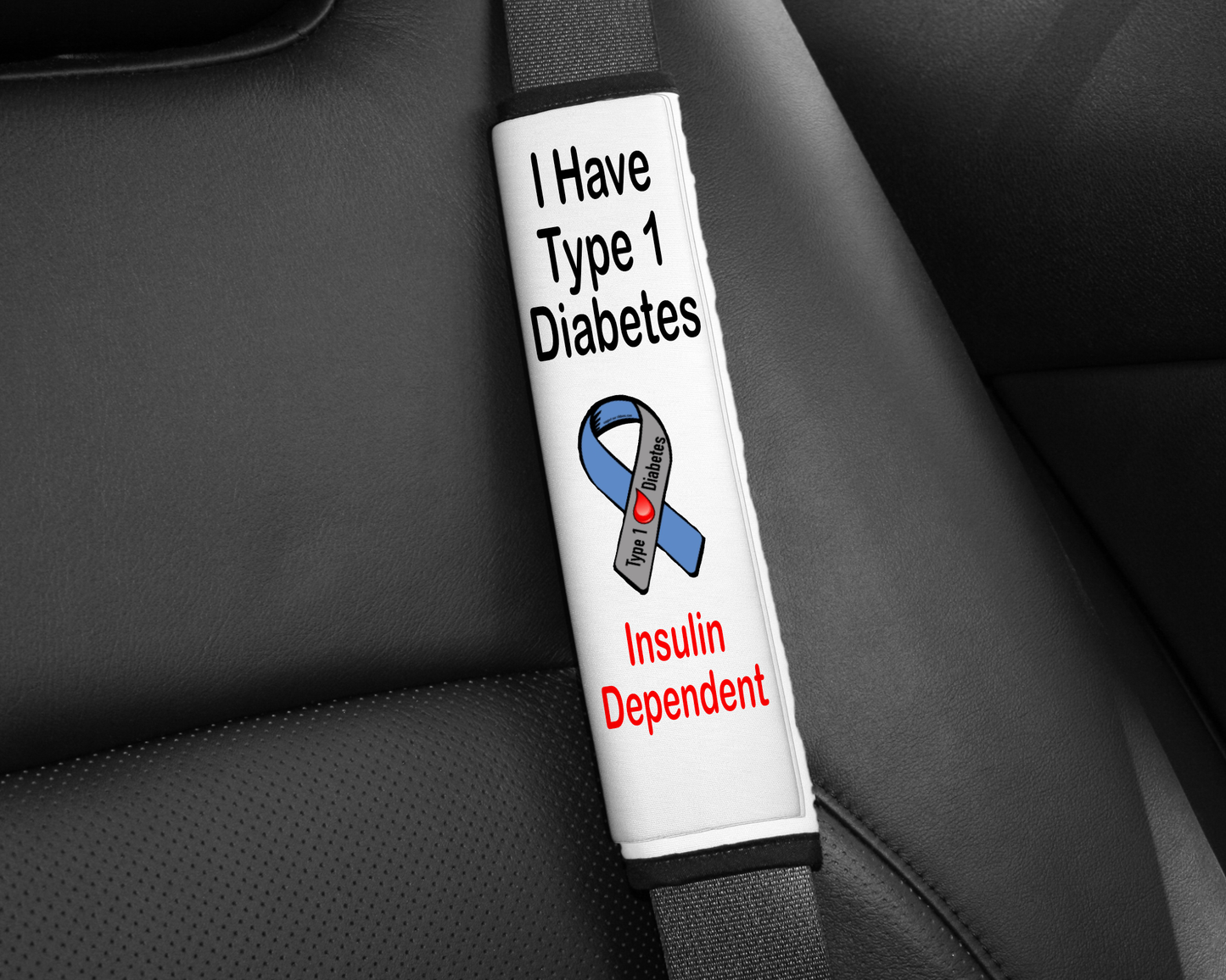 Type 1 Diabetes Seatbelt Cover