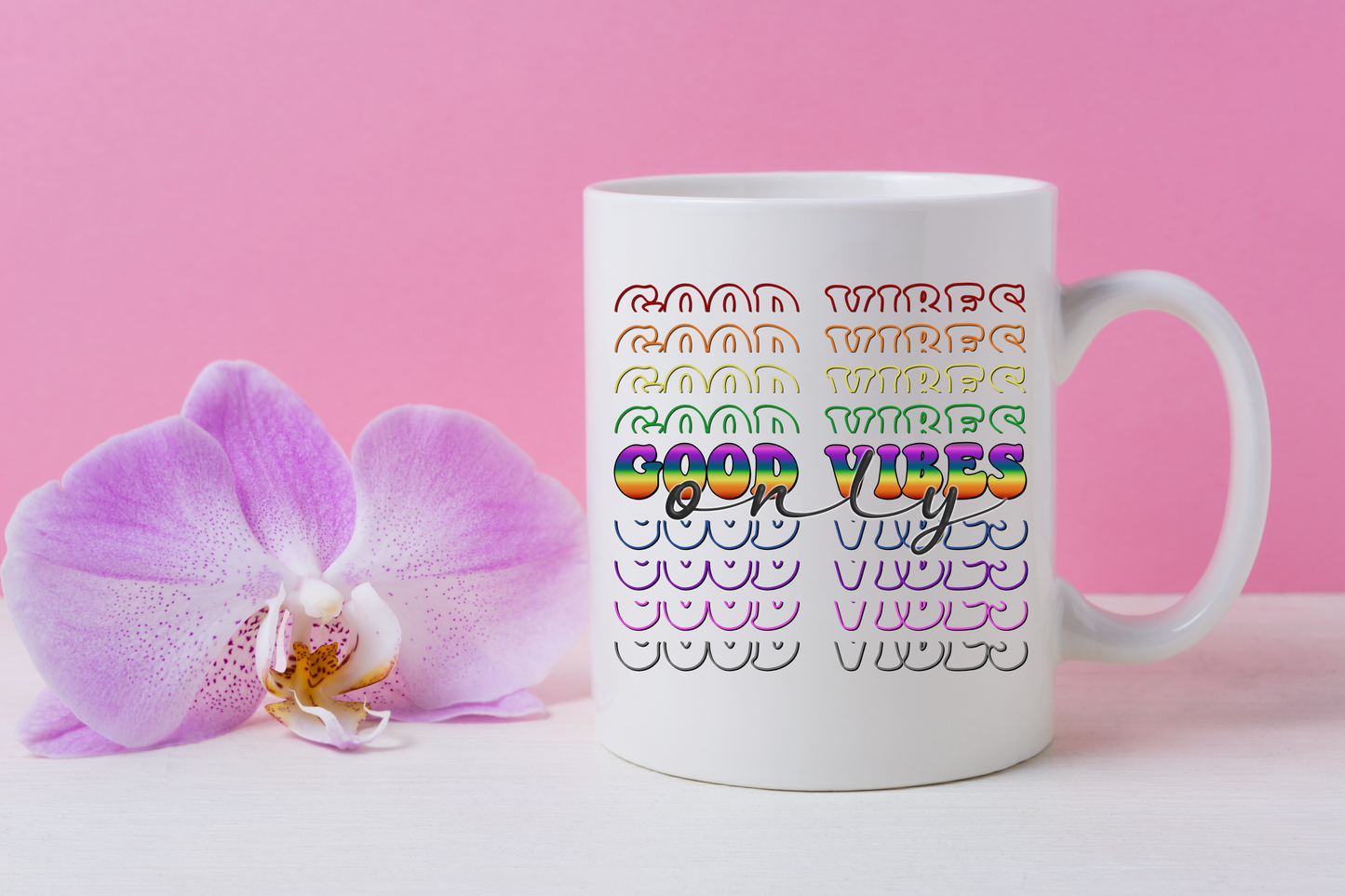 Good Vibes Mug /Wine Cup