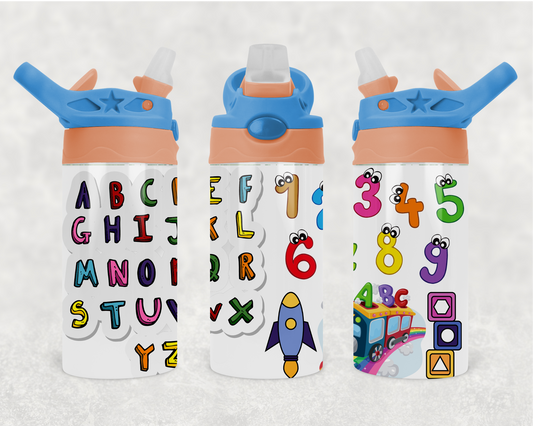 Alphabet Sippy Cup or Kids Water Bottle