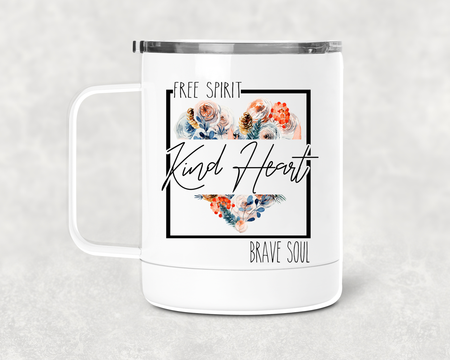 Kind Heart Orange Mug /Wine Cup