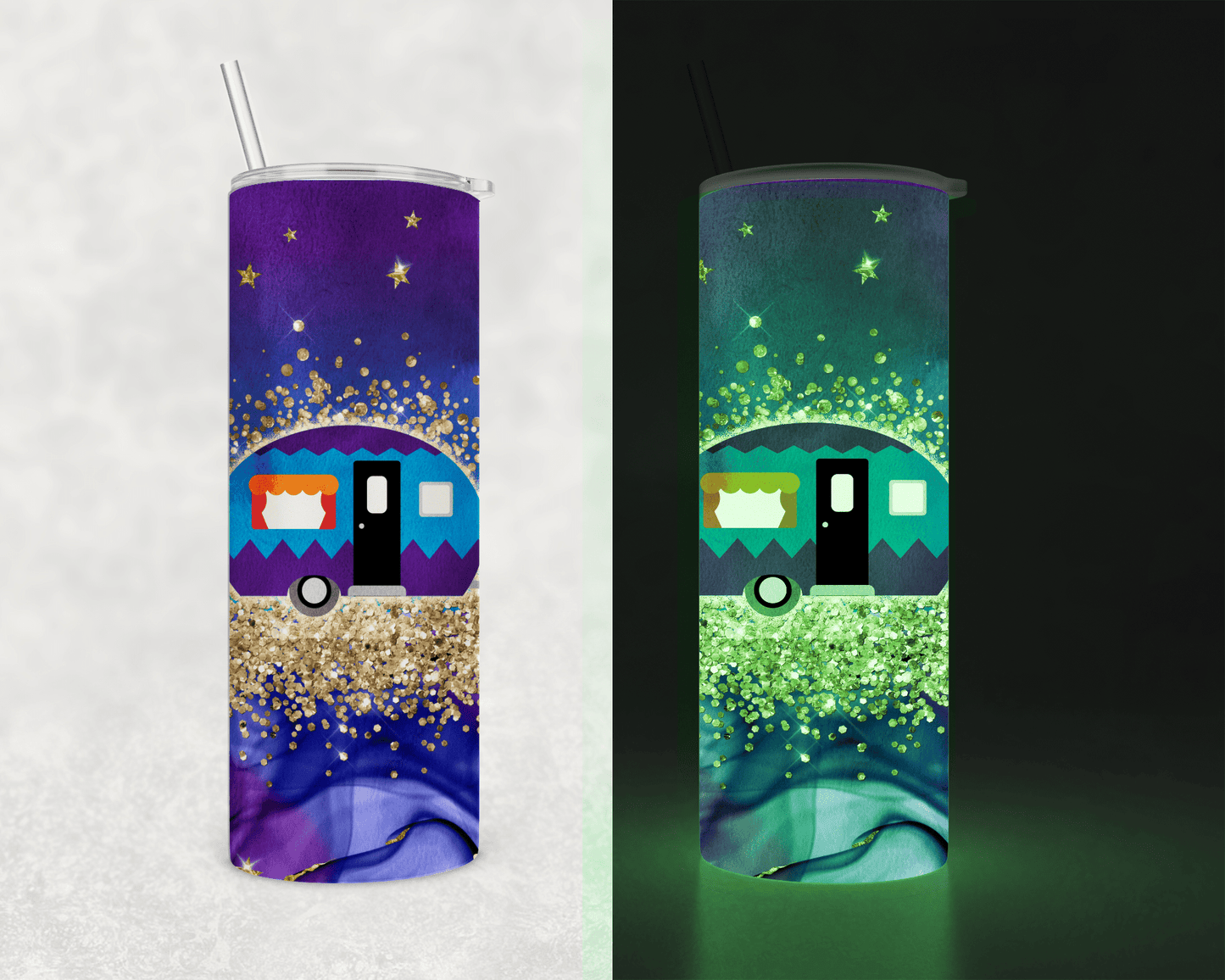 Purple Camper Tumbler-Stay Foxy Boutique, Florissant, Missouri