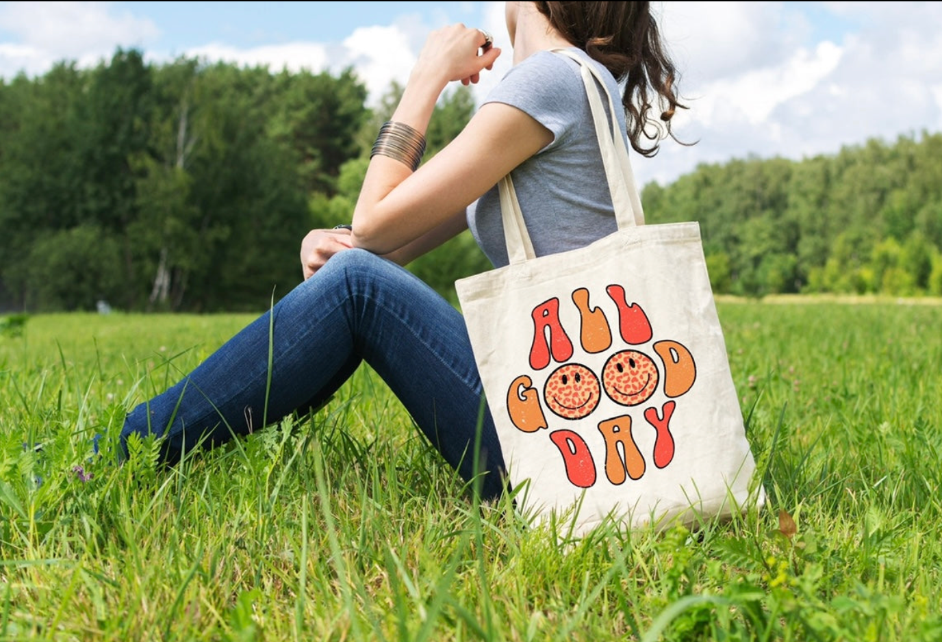 All Good Day Canvas Tote Bag