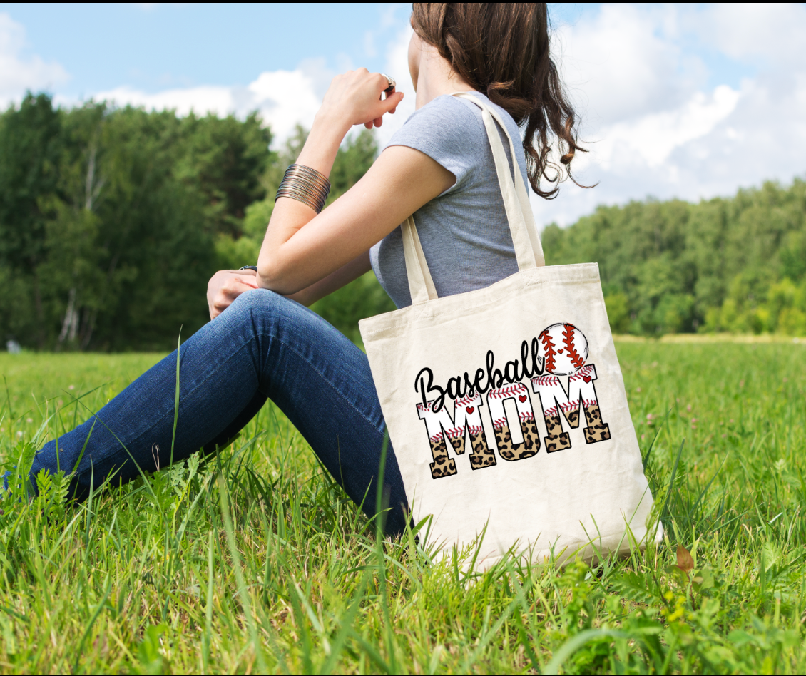 Baseball Mom Tote Bag