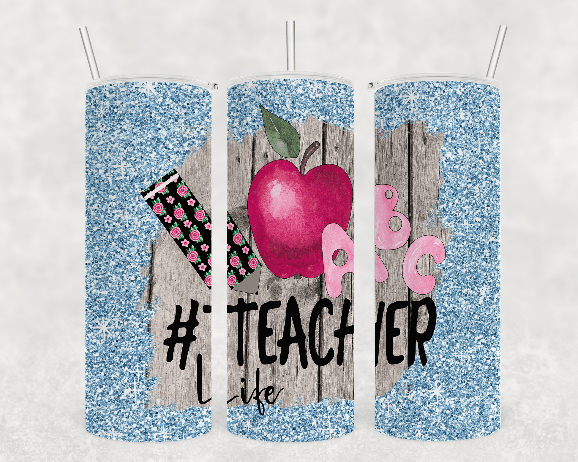 Blue Teacher Life Tumbler-Stay Foxy Boutique, Florissant, Missouri